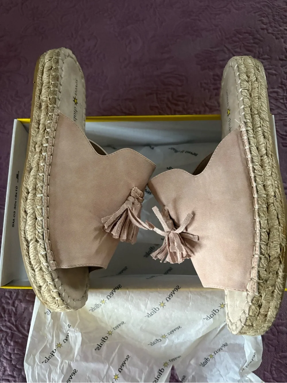 Seven Dials WENDELLE Blush Slide Sandals 8.5